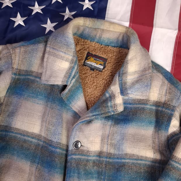 오리지날 일본판 Maceye 체크 울 자켓