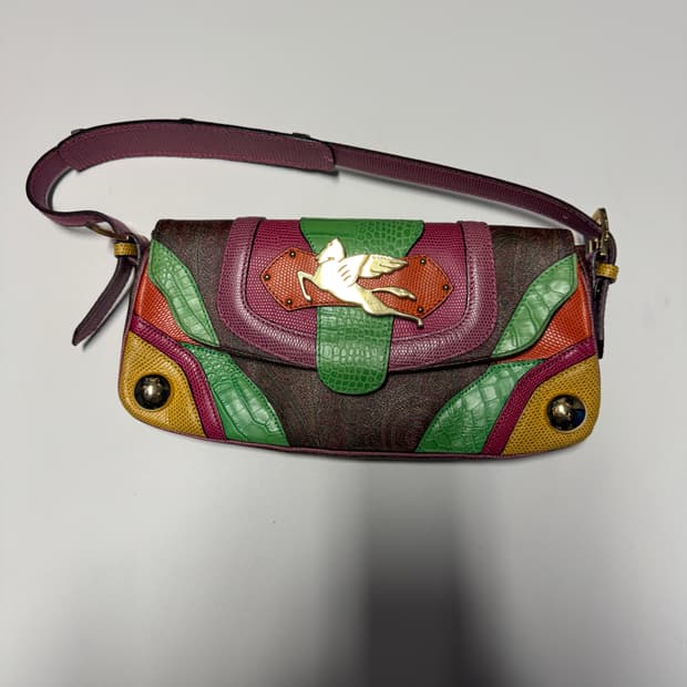 여성 에트로 고급 라인 홀스 로고 숄더백 + 카드