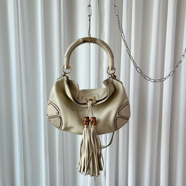 구찌 인디 뱀부 숄더백