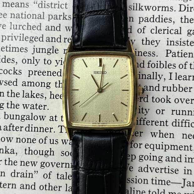빈티지 세이코 탱크 7N01-5A40 (1991) 
