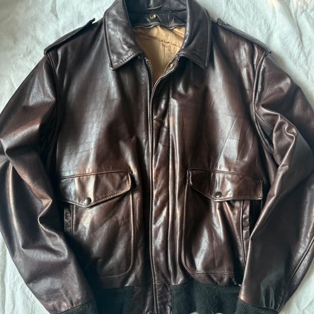 90s USA Schott Leather Jacket