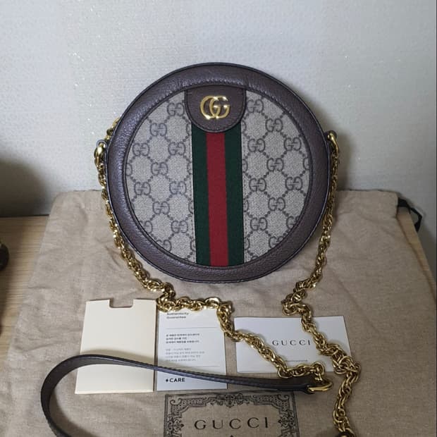 (미사용)구찌 오피디아 크로스백/탬버린백 새상품급 정품(감정서O)