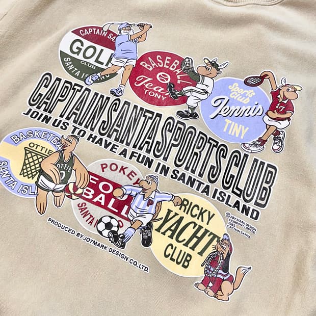 캡틴산타 프린팅 맨투맨 L
