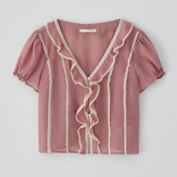 타낫 T/T Eve ruffle blouse