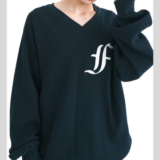 waffle boxy MTM (navy) 