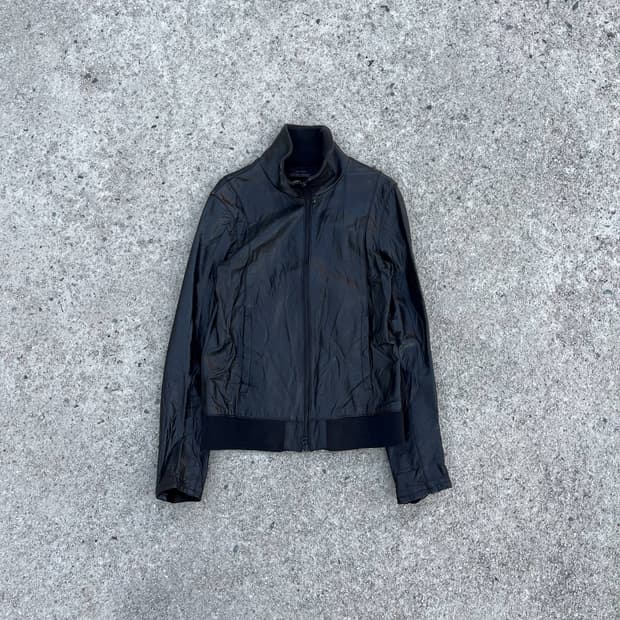 Vintage 양가죽 하이넥 레더 자켓