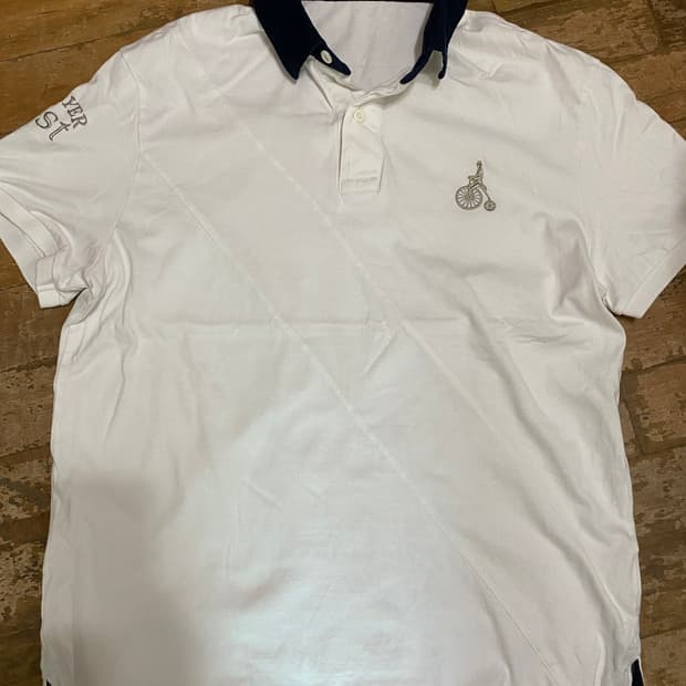빈폴 슬림핏 화이트 폴로티셔츠 105 (100)