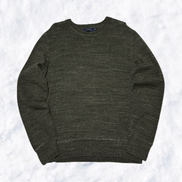 폴로 랄프로렌 딥카키/딥블루 니트 