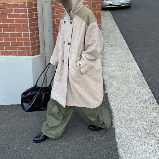 빈티지 울 코트 