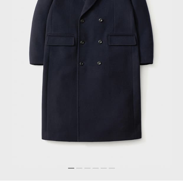 (새상품) 포터리 캐시미어 더블코트 다크네이비 4사이즈