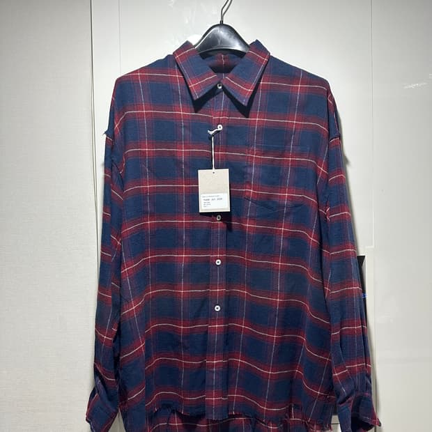 [마더스파더] Raw cut oversized shirt