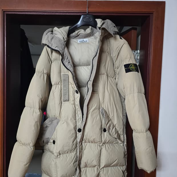 19fw 스톤아일랜드 크링클 랩스 롱패딩 L