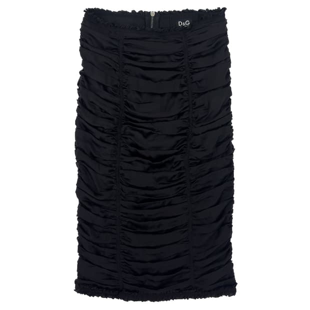 D&G  Shirring Skirt/ 38