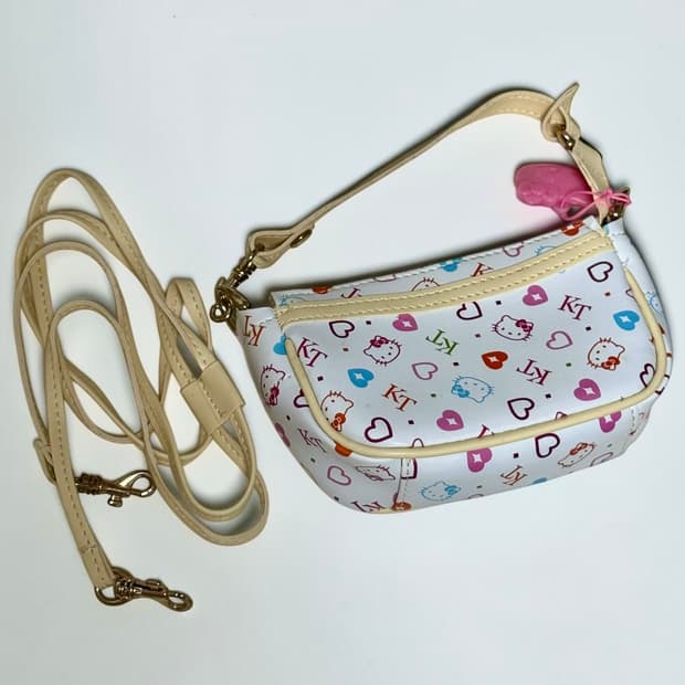 [2003] 고전 헬로키티 3way 미니 파우치백 (백꾸/마이크로백)