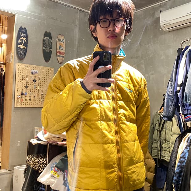 컬럼비아 리버시블 퀄팅 경량패딩