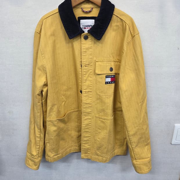 타미진스 코듀로이 카라 뱃지 코튼 자켓 s 레귤러핏 