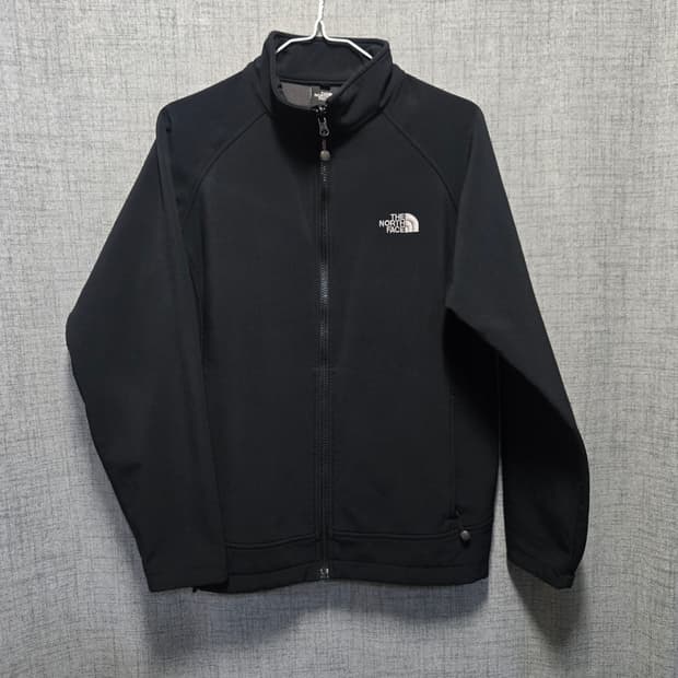 노스페이스 블랙 기모 여성 소프트쉘 집업 자켓 