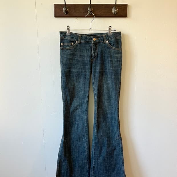 NOVESPAZIO 자수 트임 데님 진