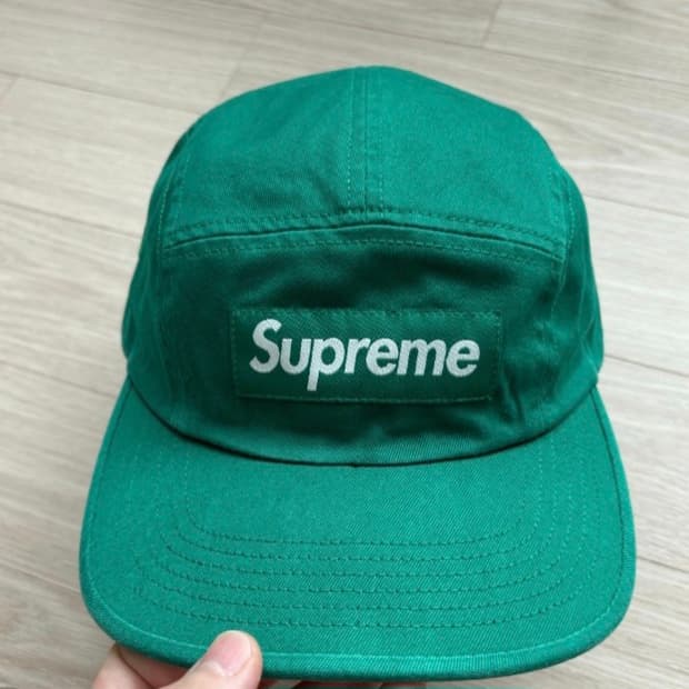 슈프림 캠프캡 박스로고 그린