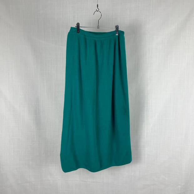 Vintage(Made in Italy) 청록색 니트 스커트 
