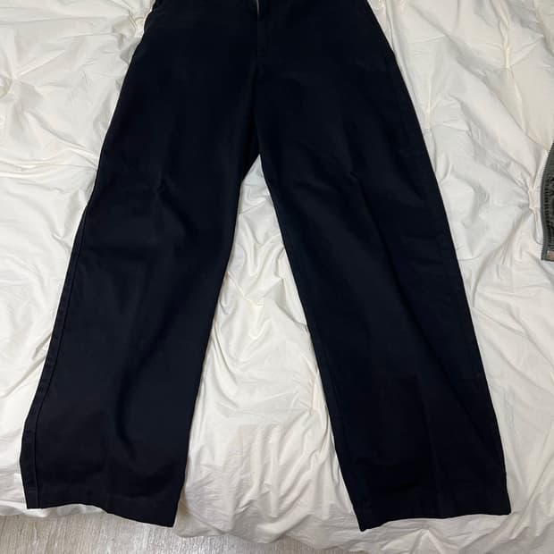 유니클로 와이드핏 치노팬츠 긴기장