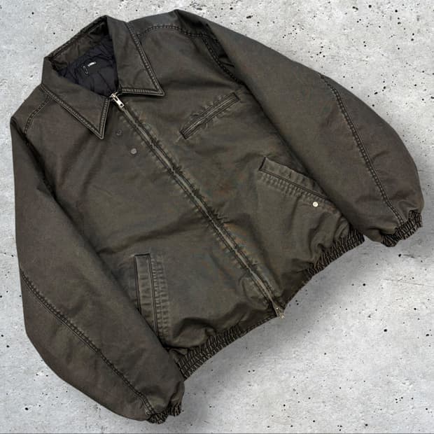 [M] MMIC 워크 누빔 워싱 자켓 카키색 D263