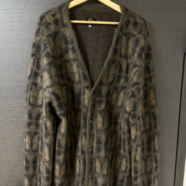 XL 니들스 모헤어 가디건 파피용