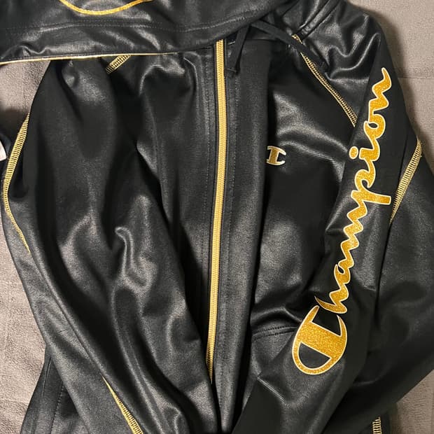 챔피온 가죽 후드집업