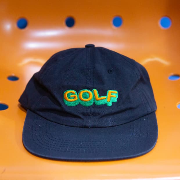 골프왕 Cartoon GOLF Logo 블랙 캡