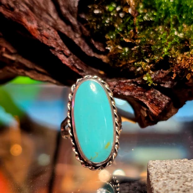 USA vintage silver925 turquoise ring