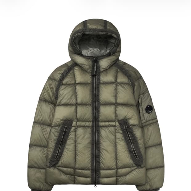 C.P. 컴퍼니 D.D. 쉘 후드 다운 자켓 펀가이 그레이 Xl사이즈