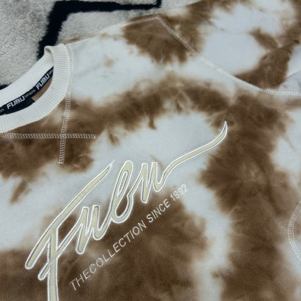 [M]FUBU 타이다이 오버핏 플리스 맨투맨/릴렉스드 핏