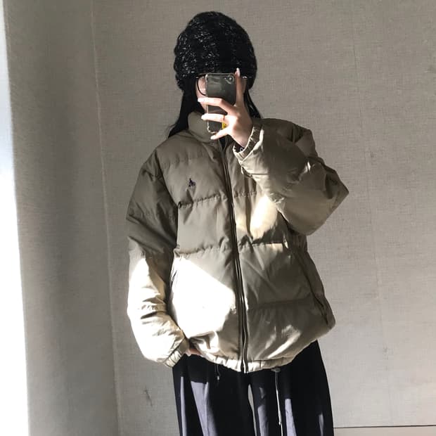 빈폴 카키 패딩
