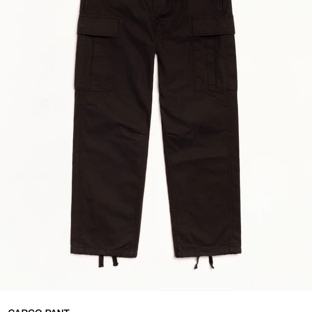 스투시 카고 팬츠 블랙 34