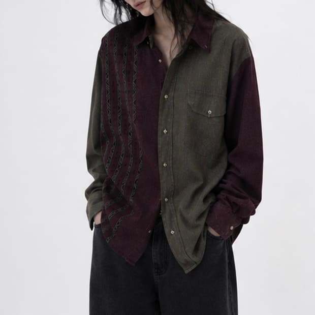 Wrangler Overfit Patchwork Shirt