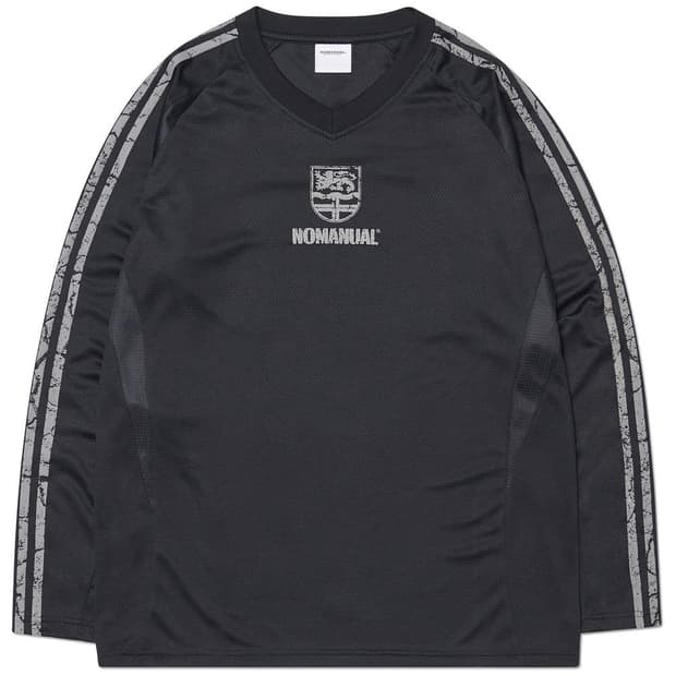 노매뉴얼 CRACKED LINE LONG SLEEVE