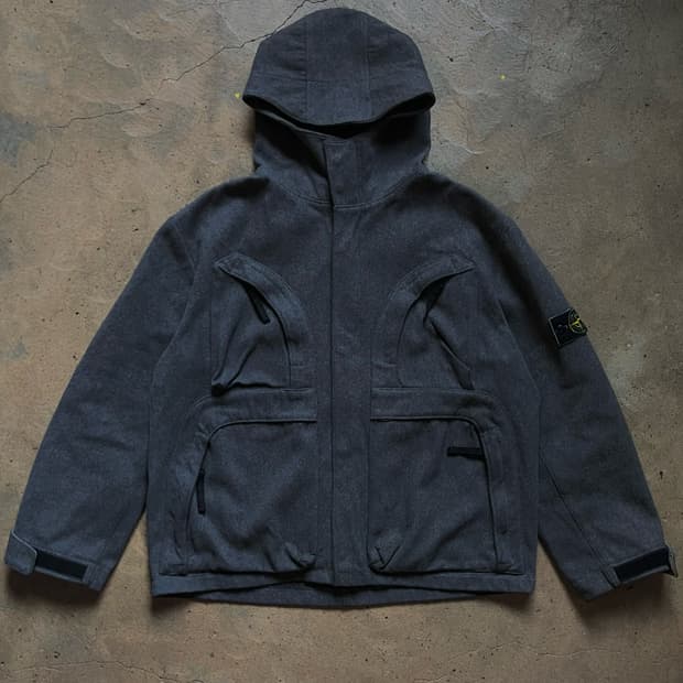 98AW 스톤아일랜드 울 카고 후드 자켓 아카이브