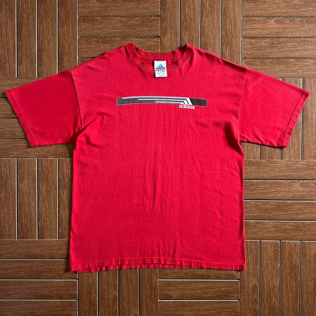 90’s Adidas usa made cotton 1/2 tee