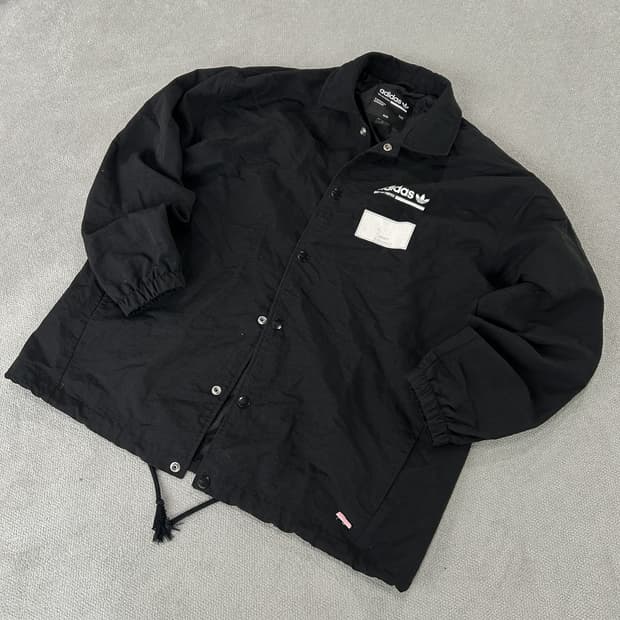 아디다스 블랙 코치 자켓 XL