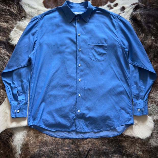 90s Emporio Armani blue shirt