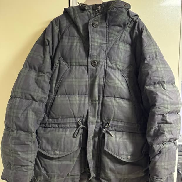 이스트로그 왁스 다운 패딩 점퍼