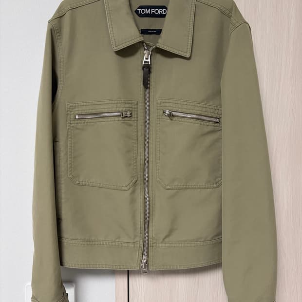 톰포드 코튼 브러시드 블루종 50