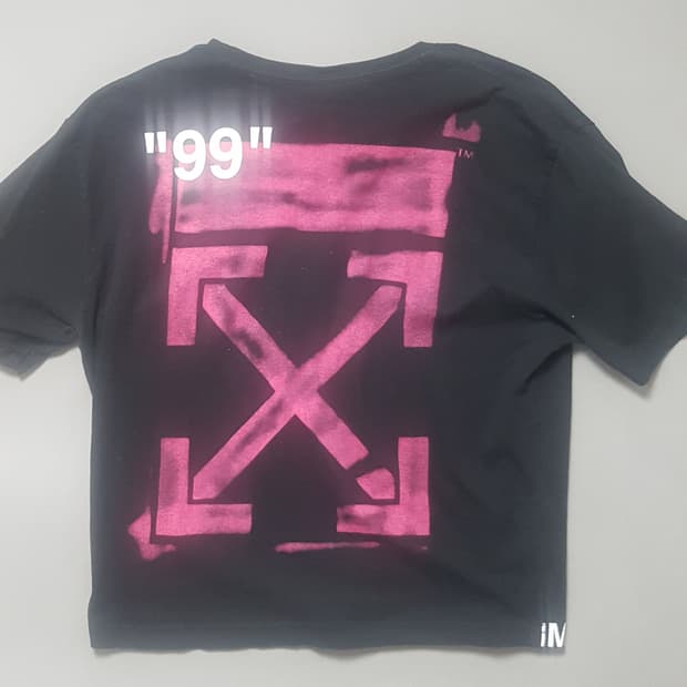 [S] 오프화이트 19SS 스텐실 오버핏 티셔츠 리폼 