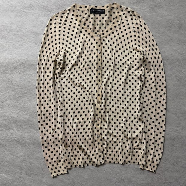 돌체앤가바나 도트 가디건
