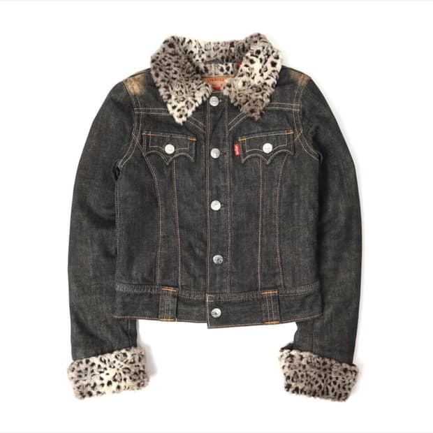 리바이스 레오파드 쉐르파 데님 팔아주세요