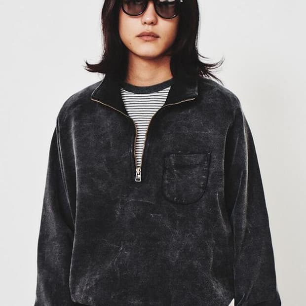 Art If Acts Garment Dyed Zipup Sweat 