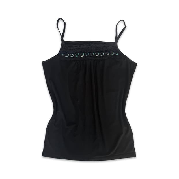 빈티지 블랙 프릴 슬리브리스