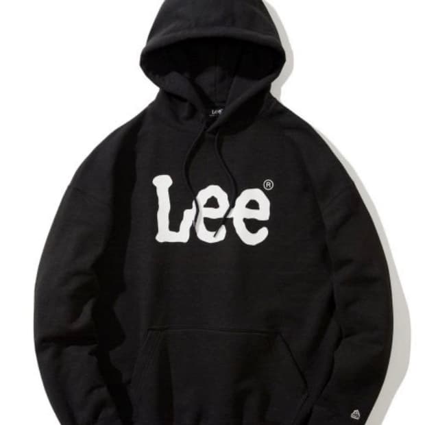 Lee 후드티 검정색 