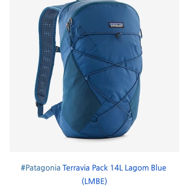 (새상품)파타고니아 테라비아(알트비아) 14L S 백팩 