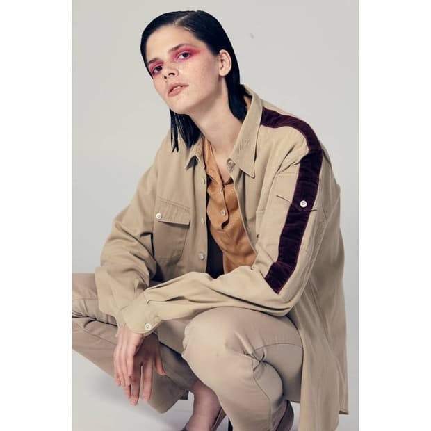 Helmut lang 1997 velvet line shirt